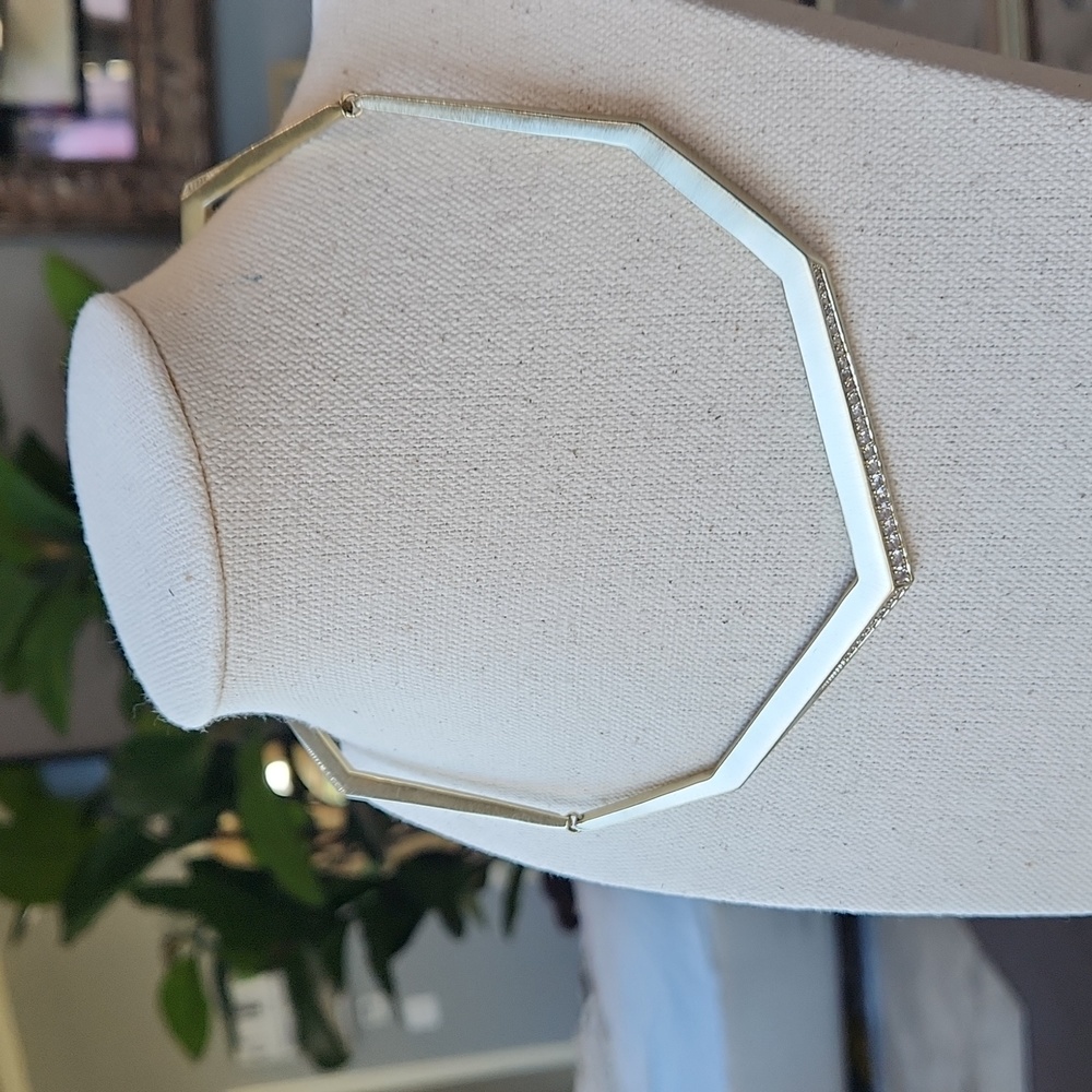 Kendra Scott Lucas Choker Gold Geometric Necklace